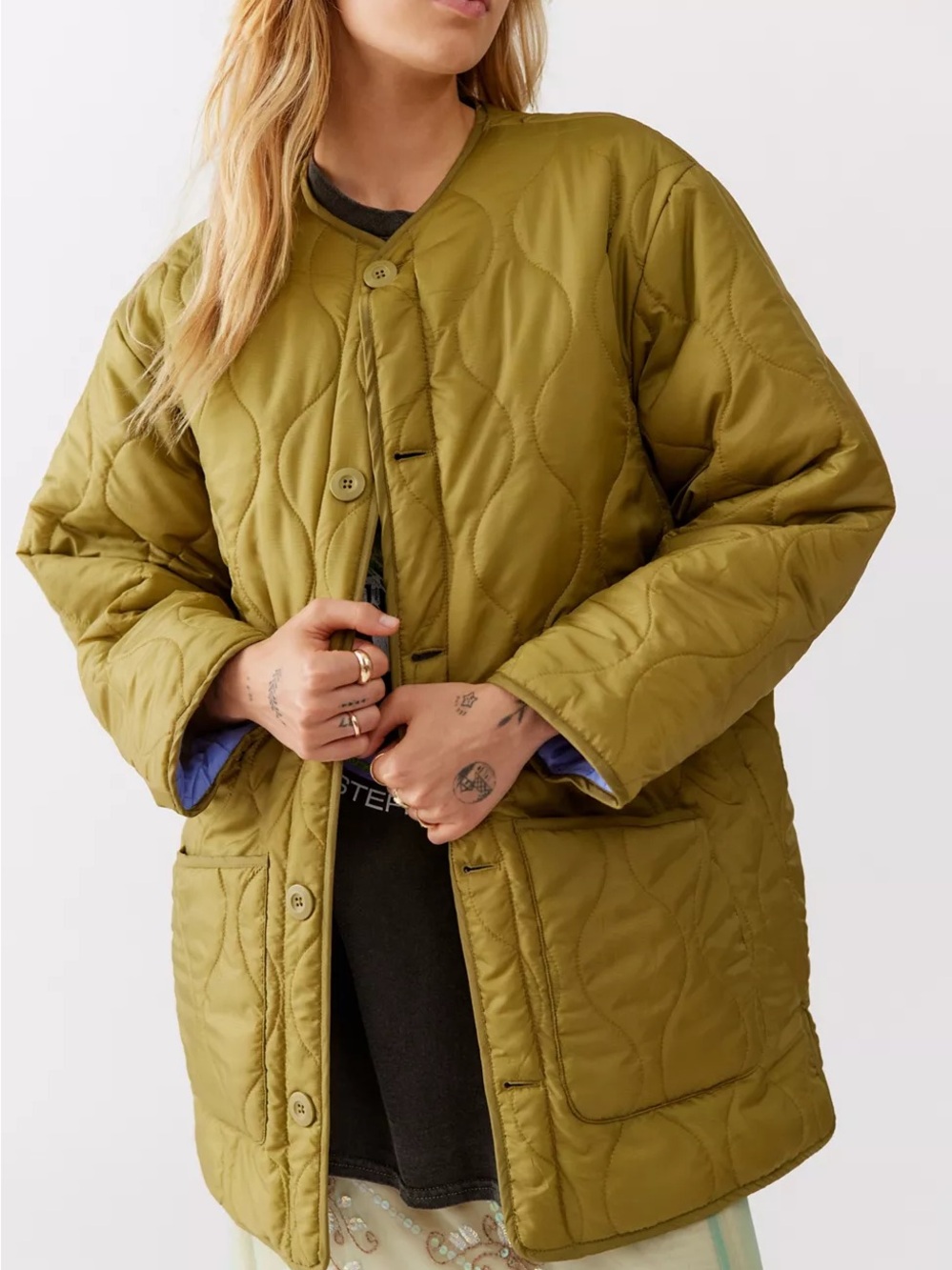 OBEY Alexis Reversible Quilted Liner Jacket
